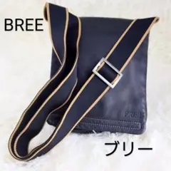 ブリー BREE フラップ レザー ショルダー バッグ ブラック コンパクト