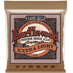 ERNIE BALL アコギ弦 フォスファーブロンズ EARTHWOOD 2150　EXTRA LIGHT ゲージ 10-50 買いだおれ