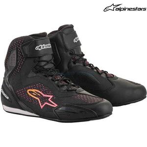 セール特価 alpinestars アルパインスターズ レディース STELLA FASTER-3 RIDEKNIT SHOE カラー:BLACK YELLOW PINK(1439) サイズ:6/23.5cm