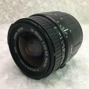 SIGMA ZOOM シグマ 28-80mm f:3.5-5.6 MACRO ブラック マクロレンズ 現状品 ／ 05-01013