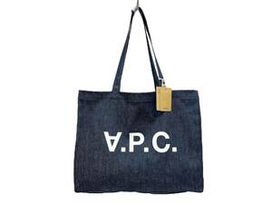 A.P.C. (アーペーセー) shopping danlela INDIGO トートバッグ デニム ショッピングバッグ COCSX M61446 ネイビー ウィメンズ/028