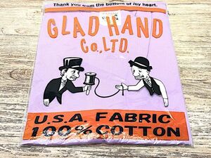 12/293【未使用】 GLADHAND グラッドハンド Tシャツ パープル U.S.A サイズＬ 綿100％