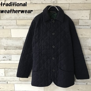 【人気】traditional weatherwear トラディショナル ウェザーウェア キルティングコート ネイビー サイズ40/4224