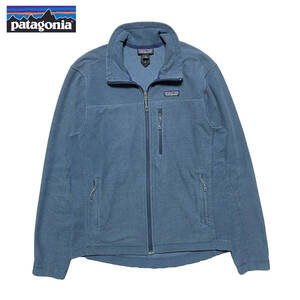 USA 古着 patagonia パタゴニア アウトドア フルジップ フリースジャケット インナージャケット ブルー メンズM 中古 AA0315