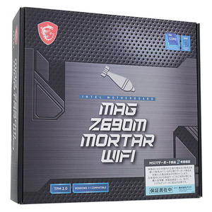 【中古】MSI製 MicroATXマザーボード MAG Z690M MORTAR WIFI LGA1700 元箱あり [管理:1050024745]