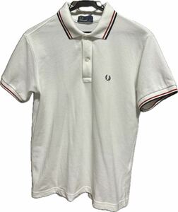 日本製　フレッドペリー ポロシャツ ホワイト 白 FRED PERRY 半袖 半袖ポロシャツ 