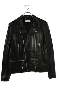 サンローランパリ SAINT LAURENT PARIS L01/397290 Y5YA1 サイズ:50 クラシックモーターサイクルライダースレザージャケット 中古 SB01