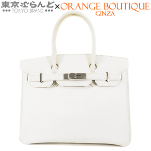 101739863 エルメス HERMES バーキン 30 □M刻印 白 ホワイト シルバー金具 エプソン ハンドバッグ レディース