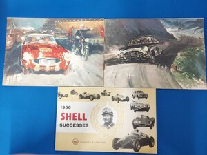 当時物/時代/年代物 SHELL LEADERSHIP 1956 SHELL SUCCESSES Castrol ACHIEVEMENTS 1957/1960 3冊セット 希少/資料 自動車 バイク レース