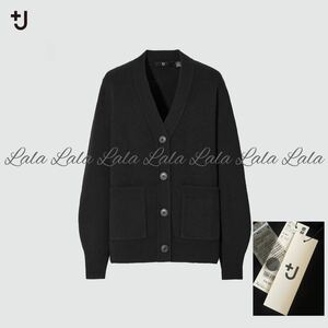 新品　UNIQLO ユニクロ　＋J プラスJ ジルサンダーコラボ　レディース、カーディガン、カシミヤ　ニット、アウター ブラック