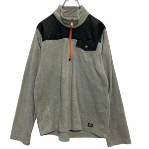 Dickies ハーフジップ フリースジャケット キッズ XL 160～ グレー ディッキーズ 古着卸 アメリカ仕入 a611-5960