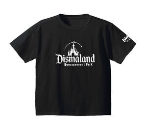 【バンクシー黒S】5ozディズマランド袖プリントTシャツbanksyおもしろメンズネタプレゼント送料無料・新品