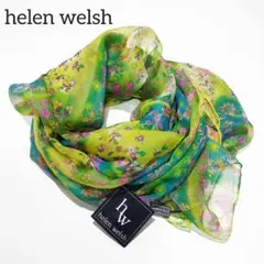 helen welsh/シルク 花柄ストール/未着用タグ付き/匿名配送/送料無料