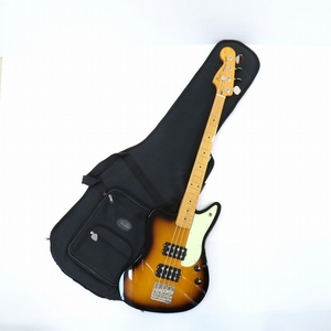 #ane フェンダー Fender Pawn Shop Reverse Jaguar Bass リバースヘッド エレキベース 茶系 [843240]