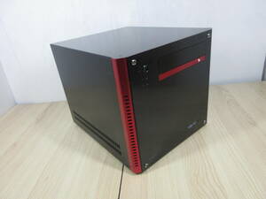 abee smart P01 SME-P01-BKRE レッド キューブ Micro-ATX PC ケース 中古品