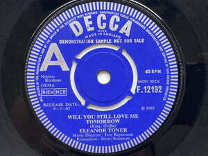 EP Eleanor Toner / Will You Still Love Me Tomorrow UKオリジ