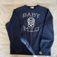 BABY MILO ネイビー スウェット トレーナー