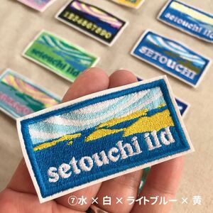 ■SETOUCHIの島名札ワッペン■68×35mm■￥590■name名札入園入学アウトドア讃岐さぬきうどん県瀬戸内せとうち