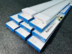 【30日間保証付き 】高輝度 薄型 直管LED蛍光灯 10本セット 消費電力18W 50W相当 5500lm 昼光色6000K 3列LED搭載 器具一体型