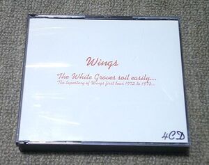 輸入盤4CD：BEATLES/PAUL MCCARTNEY & WINGS/WHITE GROUES SOIL EASILY/TAPESTORY OF WINGS FIRST TOUR 1972 TO 1973/メーカーオリジナル