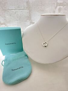 新品同様！美品！TIFFANY&Co. ティファニー ネックレス オープンハート SV925 シルバー アクセサリー