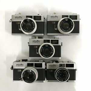 Minolta HI-MATIC E , HI-MATIC F レンジファインダー 5点セット まとめ ●ジャンク品 [8955TMC]