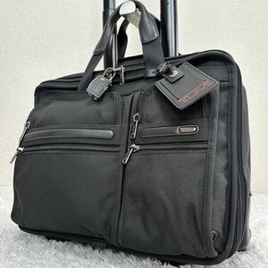 美品【機内持ち込み2層2way 拡張可】TUMI キャリーバッグ スーツケース ビジネスバッグ ブリーフケース トゥミ ブラック 黒 大容量 26103D4