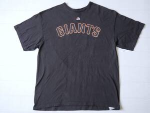 ☆送料無料☆ Majestic USA直輸入 古着 半袖 MLB メジャーリーグ サンフランシスコ・ジャイアンツ バスター・ポージー Tシャツ メンズ XL