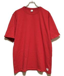 【未使用】PRESTONS ヘビー＆タフ クルーネック Tシャツ（XXL）2XL 赤 プレストンズ バインダーネック アメカジ 半袖 丸首