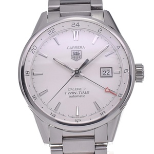 タグホイヤー TAG HEUER WAR2011.BA0723 カレラ ツインタイム キャリバー7 GMT 自動巻き メンズ 美品 保証書付き K#131035