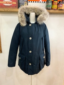 P12★WOOLRICH/ウールリッチ ARCTIC PARKAアークティックパーカー #1502284 ファー付きダウンジャケット NV XSサイズ 正規品 美品 USED ★