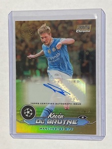 2023-24 Topps Stadium Club Chrome Members Only Gold Refractors Kevin De Bruyne /50 ケヴィン・デ・ブライネ 直筆サインカード