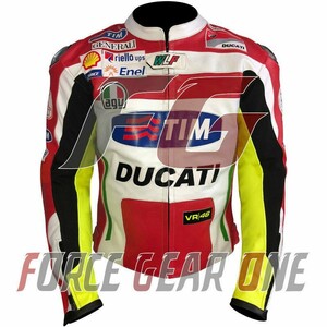 海外　限定品　高品質　送料込み　ドゥカティ　Ducati Tim 　レーシング　レザージャケット　 サイズ各種　レプリカ