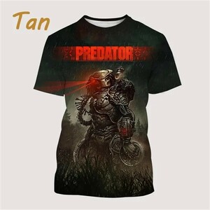 ☆未使用 AVP プレデター 3Dプリント 男女兼用 キッズ インナー T シャツ 半袖 SF ホラー映画 16サイズ 6カラー PREDATOR ALIEN エイリアン