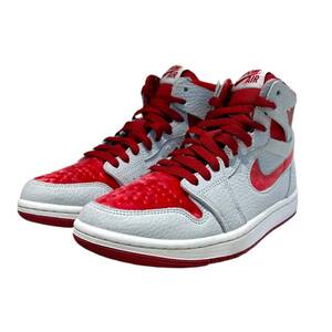 NIKE (ナイキ) AIR JORDAN 1 ZOOM エアージョーダン 1 ズーム ハイカット スニーカー DV1304-106 23㎝ US6 グレー×レッド レディース/049