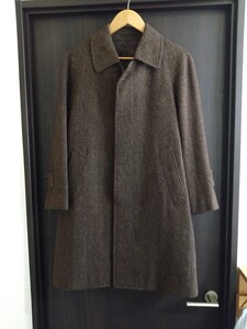 HARRIS TWEED ロングコート　ハリス・ツイード　ブラウン　SEKISHIN