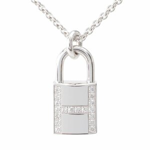 【エルメス】Hermes　ケリー カデナ ダイヤ ネックレス ペンダント 750WG K18 ホワイトゴールド 9.4g 【中古】【正規品保証】214107