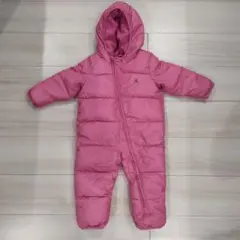 80cm Baby GAP ピンク ドット柄 ジャンプスーツ フード付き