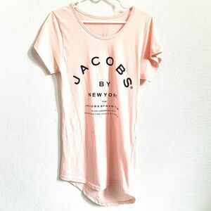 Jacobs By New York 半袖Tシャツ 薄ピンク 淡い色 レディース 丈長め ◎11-20