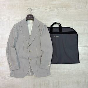 21ss 2021 CARUSO カルーゾ BEAMS F ビームス エフ 購入 AIDA SEERSUCKER JACKET シアサッカー ジャケット サイズ 46 定価152.900円 701