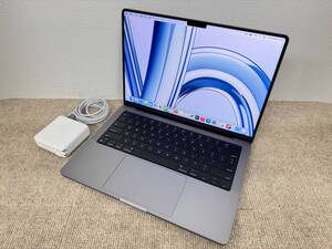 【良品】Apple MacBook Pro 14(2021, A2442) M1 Max / RAM 64GB / SSD 1TB / スペースグレー / 充放電回数 : 112 [MC073]