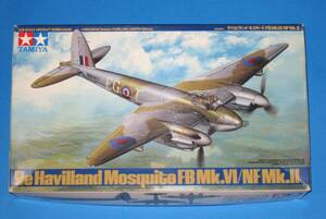 手付ジャンク タミヤ 1/48 イギリス空軍 デ・ハビランド モスキート FB Mk6 / NF Mk2 プラモデル TAMIYA De Havilland Mosquito FB 