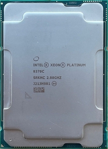 2月5日発送 Intel Xeon Platinum 8370C SRKHC 32C 2.8 GHz 3.5/3.5GHz 48MB 270W LGA4189 DDR4-3200