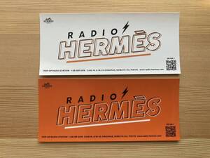 RADIO HERMES シール ステッカー エルメス ラジオエルメス 非売品 2枚