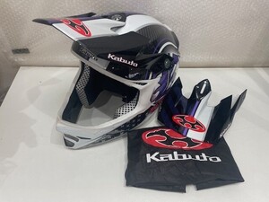 ■OGK Kabuto オージーケー カブトIXA-C 戦 オフロード ヘルメット XL/XXL 60-63㎝ 保存袋付 現状品■120 T