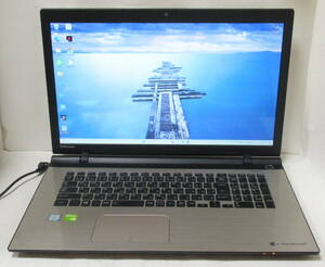 05034 ● 東芝 AZ67/VG ● Core i7 6500U 2.5GHz ● SSD 1TB（新品）● 17インチ Windows11 動作品