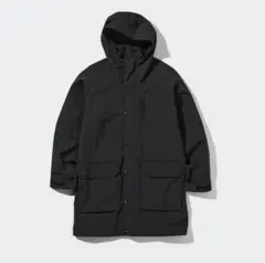 UNIQLO ウィンドプルーフフーデッドコート XL ブラック 完売品