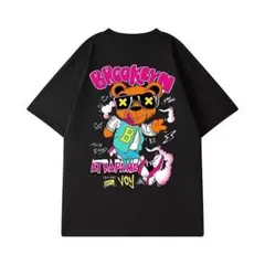 【早い者勝ち】 ポップ 黒 クマ Tシャツ 2XL オーバーサイズ ストリート