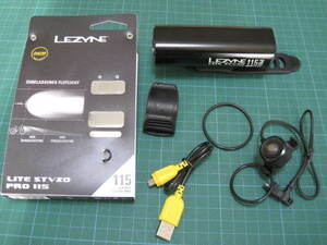 送料込　LEZYNE　レザイン　フロントライト 　LITE　STVZO　PRO　115