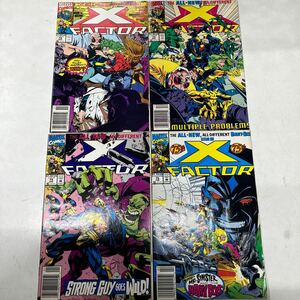 a0416-19.アメコミ X-FACTOR 4冊 エックスファクター MARVEL マーベル American COMICS 当時物 レア Collection